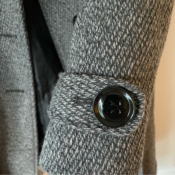 NWOT Heathered Grey Worthington Trench Coat | Classic Silhouette - Picture 8 of 15